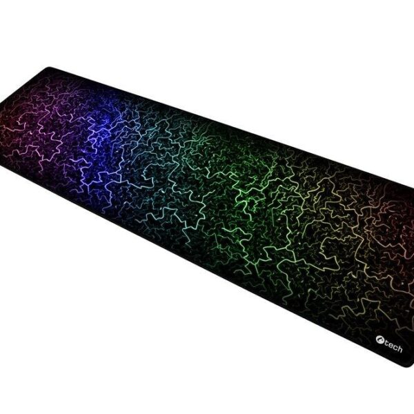 C-TECH Herná podložka pod myš ANTHEA ARC XL, farebná, na hranie, 900x270x4mm, obšité okraje