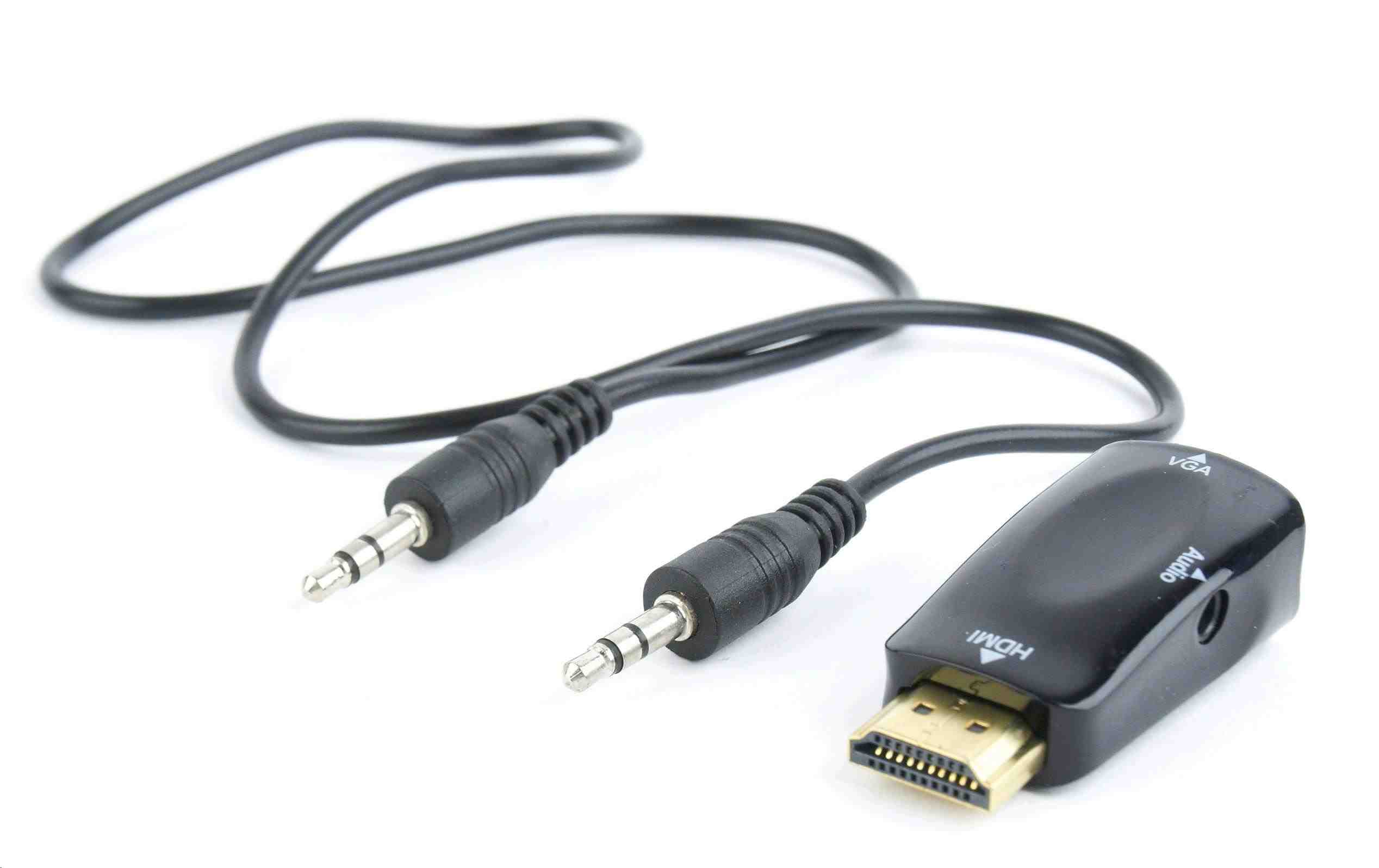 C-Tech HDMI na VGA + audio adaptér, M/F