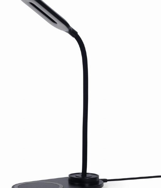 GEMBIRD Bezdrátová QI nabíječka, 10W, s LED lampičkou, černá