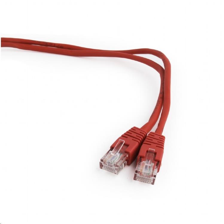 GEMBIRD UTP Cat5e Patch kábel 0,5m, červený