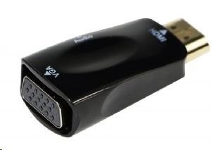 GEMBIRD HDMI - redukcia VGA+Audio (M/F, čierna)