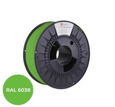 C-TECH Tisková struna (filament) PREMIUM LINE, PLA, luminiscenční zelená, RAL6038, 1,75mm, 1kg