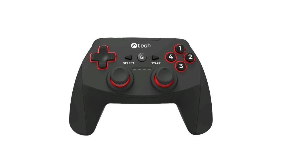 C-TECH Gamepad Khort pro PC/PS3/Android, 2x analog, X-input, vibrační, bezdrátový, USB