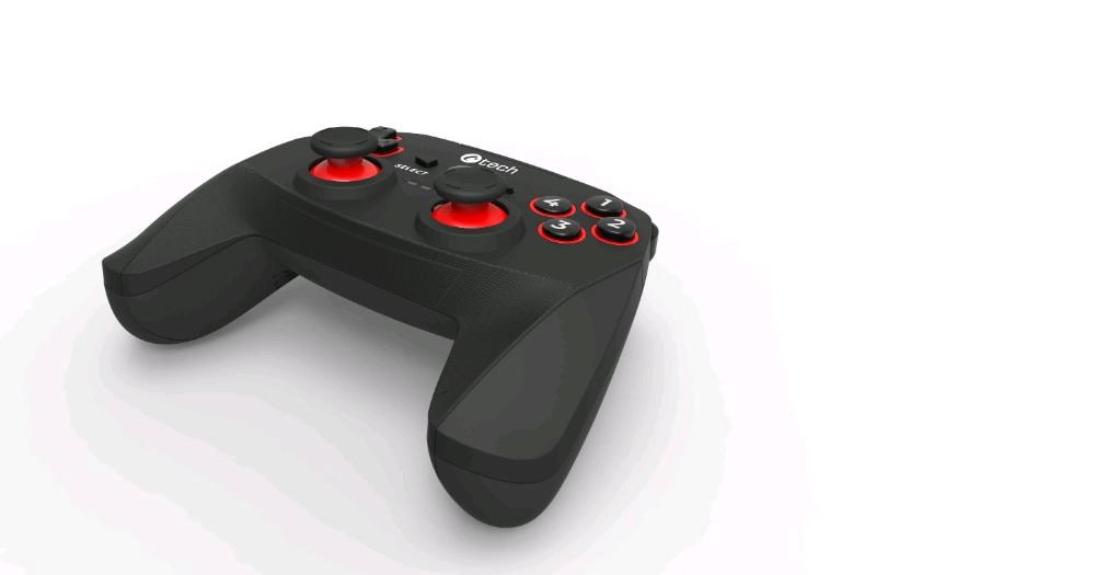 C-TECH Gamepad Khort pro PC/PS3/Android, 2x analog, X-input, vibrační, bezdrátový, USB