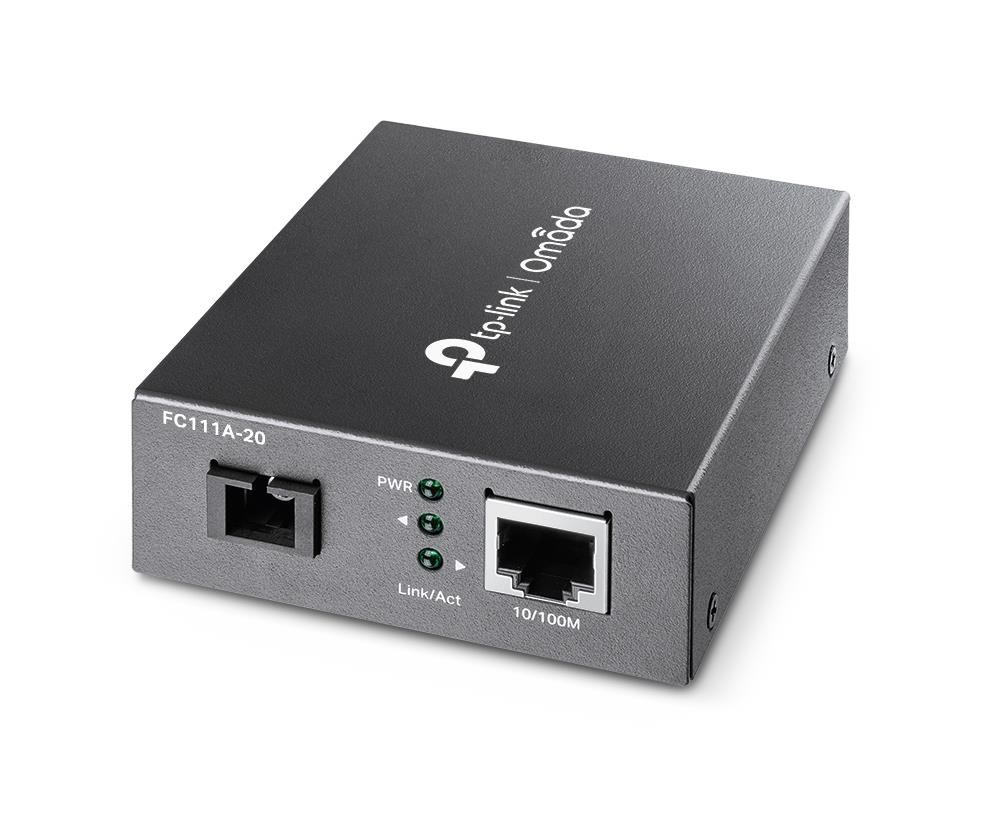 TP-Link OMADA FC111A-20 WDM media konvertor (1x100Mb/s, 1x simplex SC, SM, 1550/1310nm, 20km)