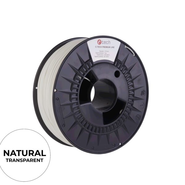BAZAR - C-TECH Filament PREMIUM LINE TPU 90A flexibilní natural 1,75mm - Poškozený obal (Komplet)