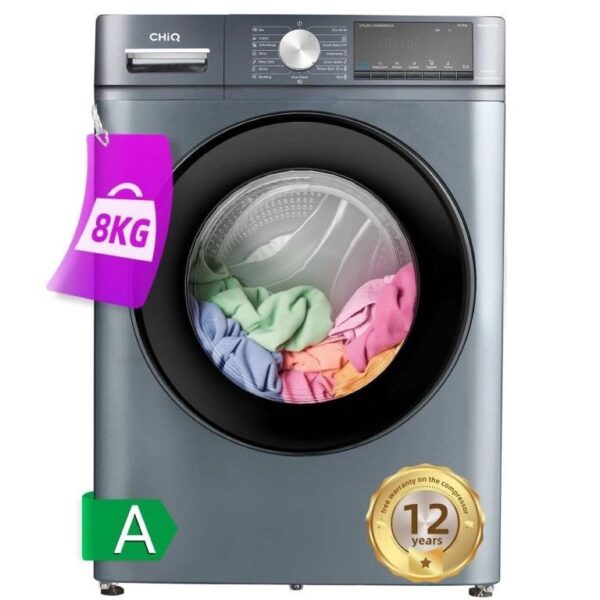 Parní pračka 8 kg CHiQ CFL80-14586IM3XA Steam Space Pro + 12 let záruka na motor