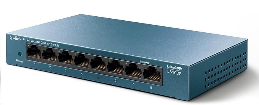 BAZAR - TP-Link LiteWave switch LS108G (8xGbE, fanless) - poškozený obal