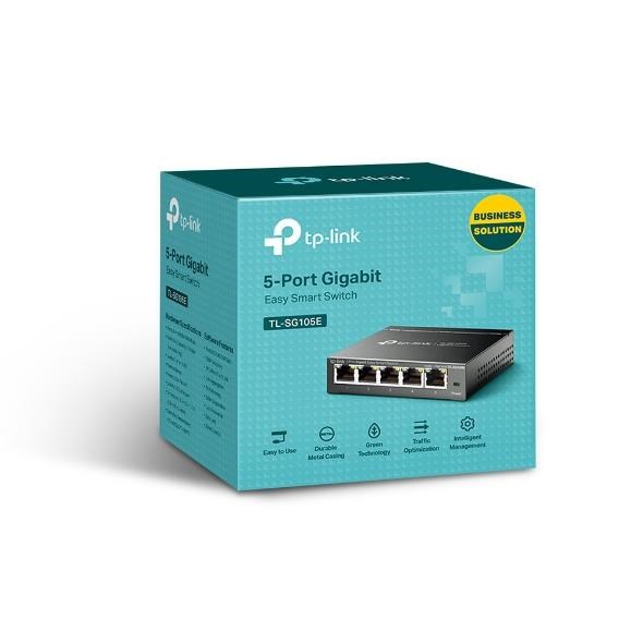 TP-Link Easy Smart switch TL-SG105E (5xGbE, fanless)