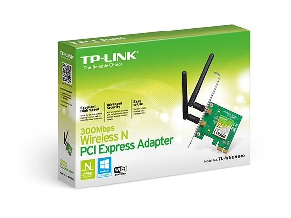 TP-Link TL-WN881ND PCI Express adapter (N300, 2,4GHz, PCIe)